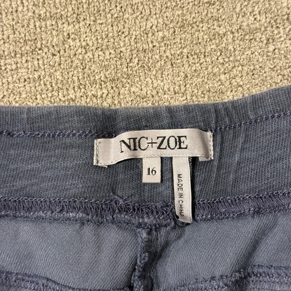 NIC+ZOE Cotton Blend Charcoal Joggers (Size 16)